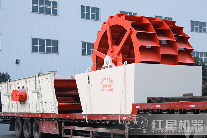 杏耀三轮洗砂机发货了