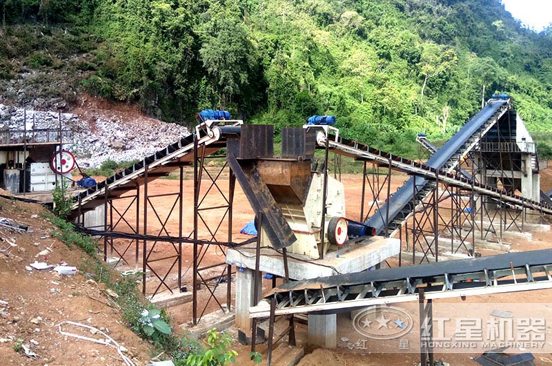 固定建筑垃圾处理设备现场