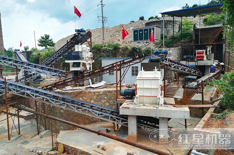 颚破加反击破加制砂机案例现场实拍