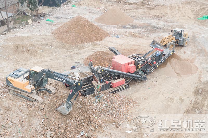 四川建筑垃圾移动制砂现场 四川建筑垃圾移动制砂现场